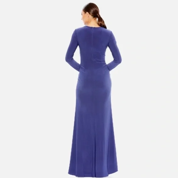 Elegant size 14 lavender long evening cocktail dress/ mint condition - Picture 2 of 6